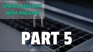 Login Page - Spring Security With Angular - Part 5