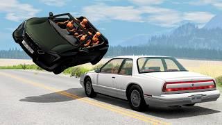 High Speed Traffic Car Crashes #221 - BeamNG Drive | CrashBoomPunk