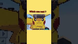 pikachu minecraft pixelart #minecraft #pokemon #pikachu #pikapika