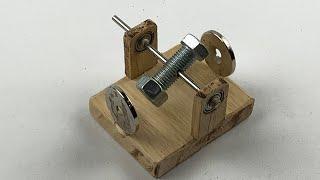 Powerful Mini Brushed Motor Using Free Energy Generator, at home 2020