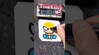 【ASMR】Drawing Baby Wolverine in 40Sec