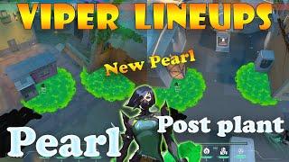 Top 15 New Pearl Viper Post Plant Lineups | Viper Lineups Pearl | Valorant Tips & Tricks