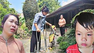 The boy's reproach when his mother chased him away was pitiful