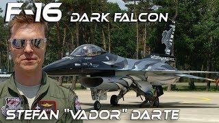 4K UHD F-16  Stefan "Vador" Darte  Dark Falcon New F16  Belgian Air Force Solo  Display Pilot 2018