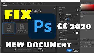 Can't Create/Open new File - Photoshop CC - create new file unclickable in Photoshop - FIXED