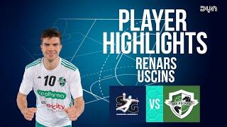  Renars Uscins Highlights vs. SG Flensburg-Handewitt | DAIKIN HBL | Dyn Handball