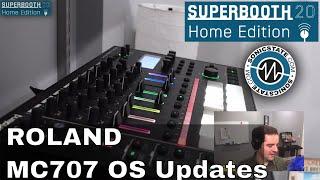 Superbooth 20HE: Roland MC-707 Groovebox OS Update and Roland Cloud Academy