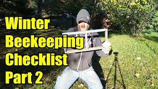 Winter Beekeeping Checklist (part 2)