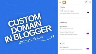 How to Connect Custom Domain in blogger (Blogspot) Website