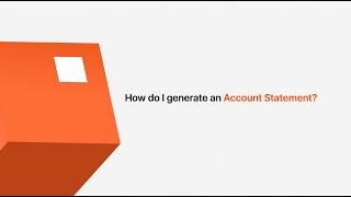 How to Generate an Account Statement with the new GTWorld App.