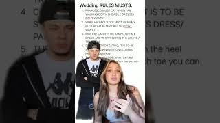 Wedding rules for me & hubby! #wedding #shorts #couplegoals #pranks