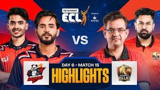 Bangalore Bashers vs Digvijay Rathee’s Delhi Highlights || ECl Match 6 Highlights in hindi