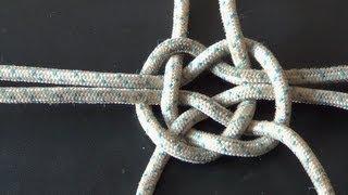 Как узлом перенести арбуз. Как вязать узел Южный крест. Southern Cross knot.