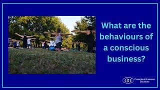 What are the behaviours of a conscious business?