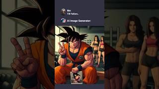 When Goku is your Gym Trainer!!#ai #dbz