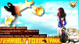 MISERABLE TANK FEEDS THEN RAGES (Overwatch 2 Toxic Moments)