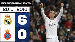 Real Madrid vs Espanyol (6-0) | 2015/16 Season - Extended Highlights