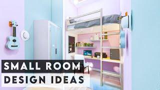 SMALL ROOM DESIGN WITH LOFT BED STYLES | DIY LOFT BED AND STUDY DESK