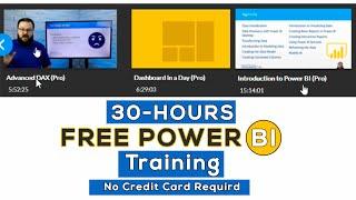 30 hours free power bi training site | power bi desktop | power bi services  | power bi dashboard