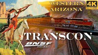 The BNSF former Santa Fe 'Transcon'  Railway in Western Arizona