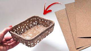 STOP Buying Ugly Storage Bins and Make a STYLISH CRAFT PAPER Basket in 10 Minutes!