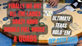 ULTIMATE TEXAS HOLD 'EM ! SEP 26TH 2024 QUADS