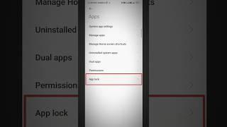 Unlock applock Redmi 9 activ, how to forgot applock password Redmi phone #shorts #viral