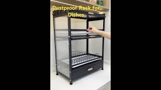 Dish drainer dry rack for a tidy kitchen #kitchen #tools