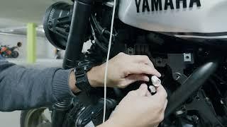 How to install an USB charger port on a Yamaha XSR700