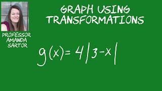 Graph using Transformations Find the Domain and Range