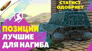 ЛУЧШИЕ позиции для НАГИБА от СТАТИСТОВ — Tanks Blitz / Блиц Обучение ● Подборка