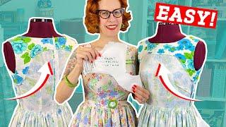 How to sew an all-in-one facing for a dress (Goodbye flipping facings!)