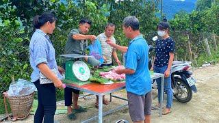 DAU & TU and Father sold out the delicious pork in 10 minutes. Forest life skills DT