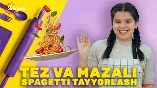 TEZ VA MAZALI SPAGETTI TAYYORLASH