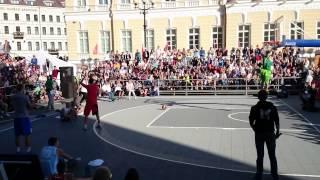 "Piter Street Games" Slam Dunk Contest 2014 Final on Palace Square in Saint-Petersburg