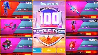 SEASON 14 ROYAL PASS MAXOUT : 8700 UC UPGRADE TO RP RANK 100 PUBG | Full Max 100 RP Season 14