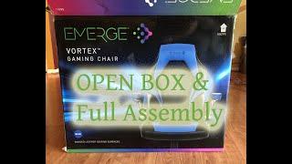 Emerge Vortex Gaming Chair  Open box & Full Assembly