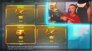 LITTLE BROTHER UNLOCKS "FREE WEAPON BRIBE" IN BO3! INSANE "WEAPON BRIBE" OPENING! (BO3)