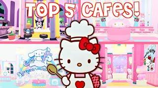 Top 5 Cafes! | Roblox My Hello Kitty Cafe Tours and Ideas | Riivv3r