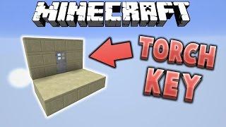 Minecraft | Redstone | #29 | SMALLEST Secret KEY [Torch Key] 1.11+