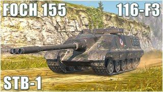 Foch 155, STB-1 & 116-F3 ● WoT Blitz