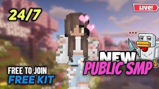 Minecraft SMP LIVE || PUBLIC SMP 24/7 JAVA + BEDROCK || FREE TO JOIN #live #smp #minecraft