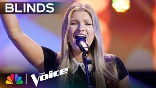 Sloane Simon Sweetly Sings "Unwritten" and Dedicates It to Her Father | Voice Blind Auditions | NBC