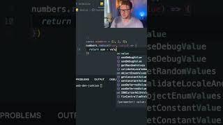 How to sum an array in javascript using the reduce method #shorts