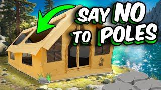 I Found The SECRET To Easy Camping - IT SET ITSELF UP (Hot Tent)