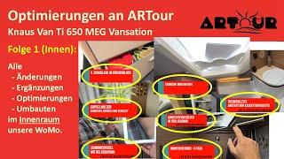 Optimierungen und Änderungen an ARTour - Knaus Van Ti 650 MEG Vansation