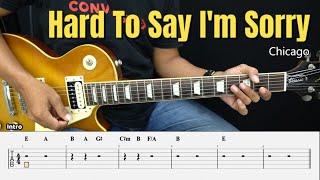 Hard To Say I'm Sorry - Chicago - Guitar Instrumental Cover + Tab