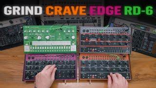 GRIND, CRAVE, EDGE & RD-6 meet for the first time