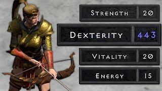 Diablo 2 But I'm Putting ALL My Stats Into Dexterity