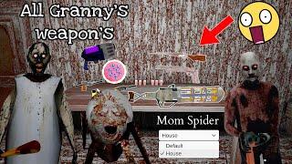 Granny v1.9 New Update Spider Angelina in House VS All New weapons but in Nightmare